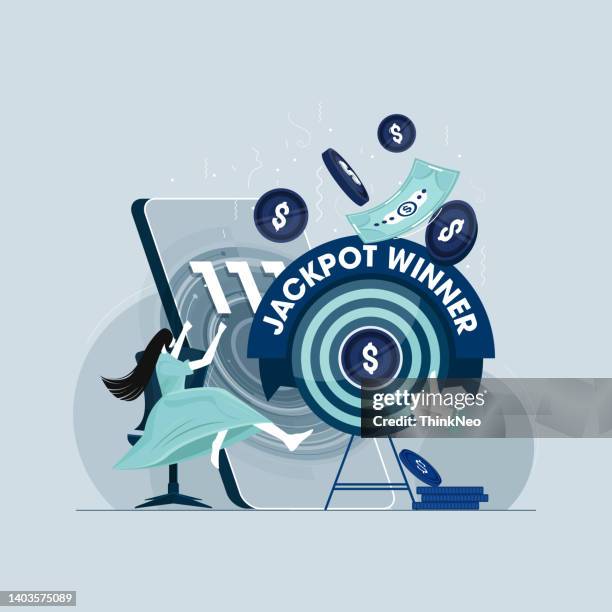 ilustraciones, imágenes clip art, dibujos animados e iconos de stock de pantalla mobile game winner ui vector design - libertad financiera