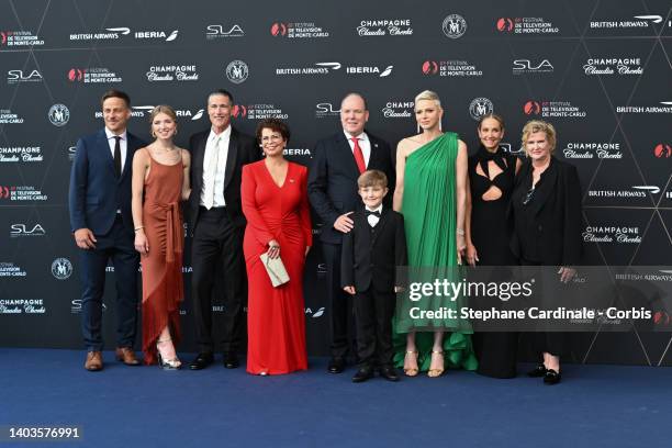 Tom Wlaschiha, Alyth Ross, Matthew Fox, Rola Bauer, Prince Albert II of Monaco, Taylor Fay, Princess Charlene of Monaco, Joanne Froggatt and Dennie...