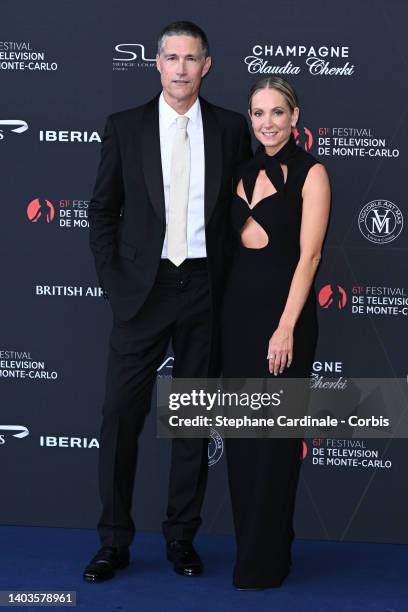 Matthew Fox and Joanne Froggatt attend the opening ceremony during the 61st Monte Carlo TV Festival on June 17, 2022 in Monte-Carlo, Monaco.