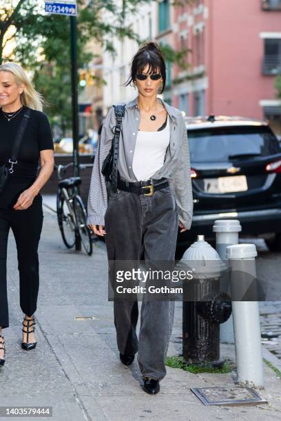 Bella Hadid is seen in NoHo on June 17, 2022 in New York City.