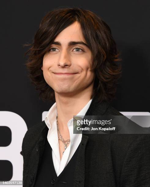 Aidan Gallagher attends Season 3 Premiere Of Netflix's "The Umbrella Academy" at The London West Hollywood at Beverly Hills on June 17, 2022 in West...