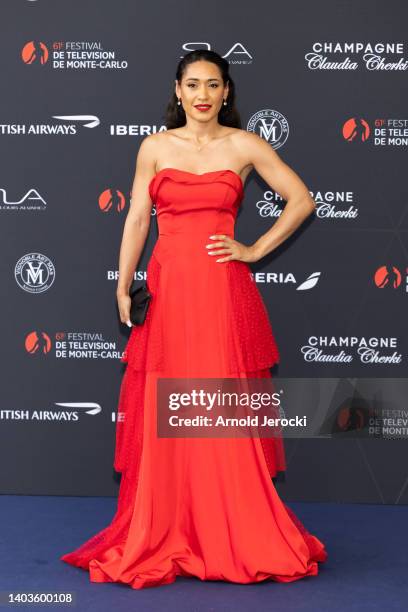 Joséphine Jobert attends the opening ceremony during the 61st Monte Carlo TV Festival on June 17, 2022 in Monte-Carlo, Monaco.