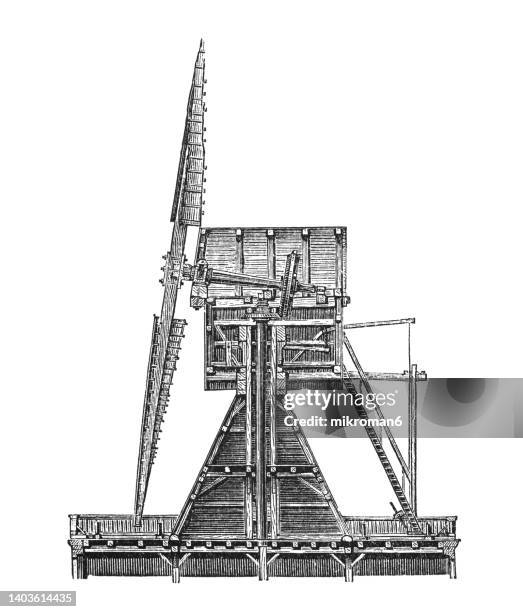 Wind Engine 502 Old Windmill Drawing Stock Photos, High-Res Pictures, and Images ...