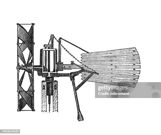 Wind Engine Mechanical Drawing Engine Photos and Premium High Res Pictures - Getty ...