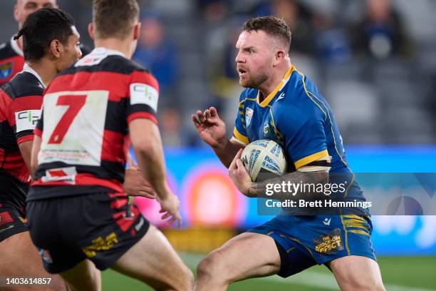 Nathan Brown of the Eels is pictured during the round 15 NSW Cup match between Parramatta Eels and the North Sydney Bears at CommBank Stadium, on...