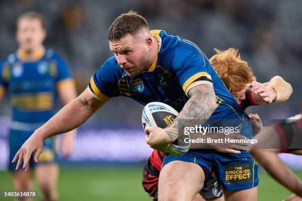 Nathan Brown of the Eels is pictured during the round 15 NSW Cup match between Parramatta Eels and the North Sydney Bears at CommBank Stadium, on...