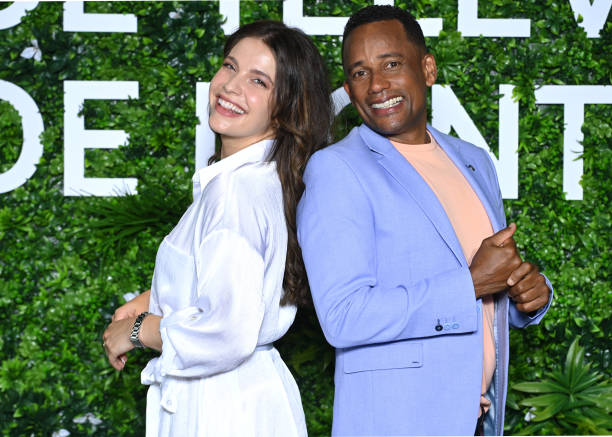 Paige Spara and Hill Harper attend The "The Good Doctor" Photocall as part of the 61st Monte Carlo TV Festival at the Grimaldi Forum on June 18, 2022...