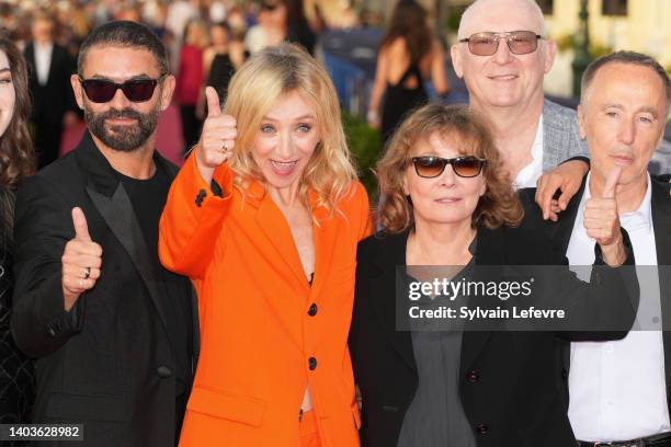 Alexandre Mattiussi, Sylvie Testud, Diane Kurys, Michel Fessler, Sébastien Lifshitz attend the 36th Cabourg Film Festival - Day Three on June 17,...