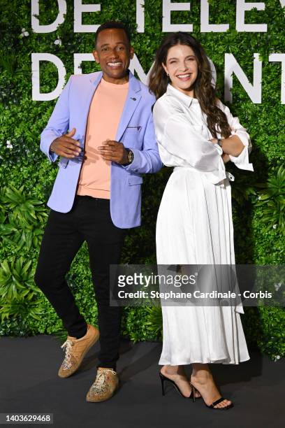 Hill Harper and Paige Spara attend The "The Good Doctor" Photocall as part of the 61st Monte Carlo TV Festival at the Grimaldi Forum on June 18, 2022...