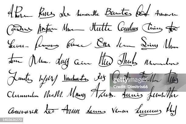 ilustraciones, imágenes clip art, dibujos animados e iconos de stock de las firmas establecidas - firmar