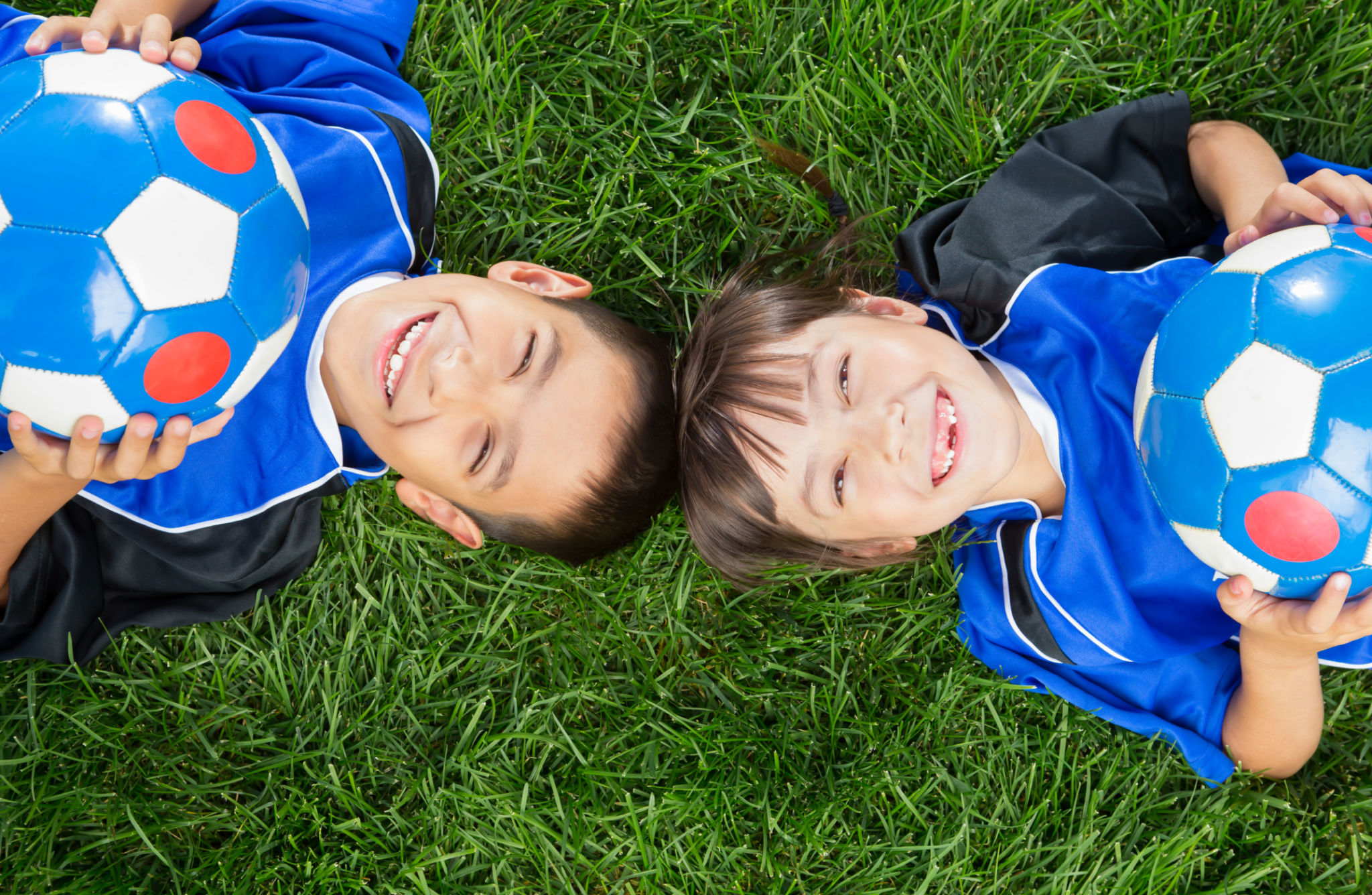 happy soccer kids