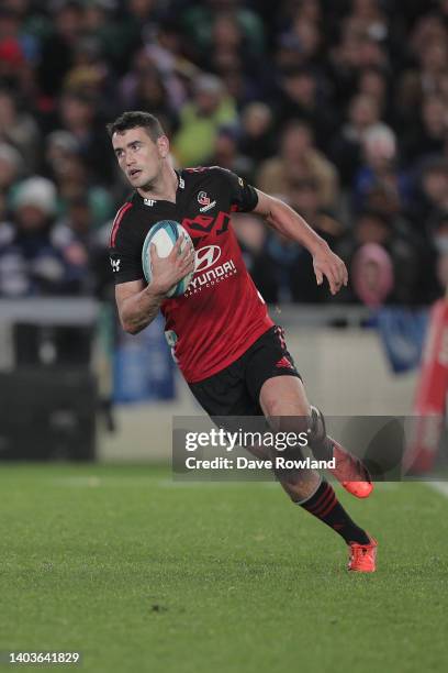 Will Jordan of the Crusaders during the 2022 Super Rugby Pacific Final match between the Blues and the Crusaders at Eden Park on June 18, 2022 in...