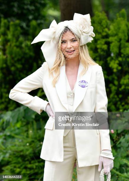Georgia Toffolo attends Royal Ascot 2022 at Ascot Racecourse on June 18, 2022 in Ascot, England.