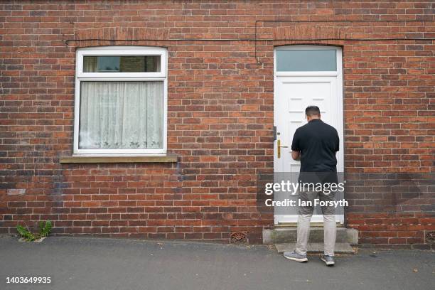 Conservative Party candidate, Nadeem Ahmed campaigns ahead of the Wakefield By-election on June 18, 2022 in Wakefield, England. The Wakefield...