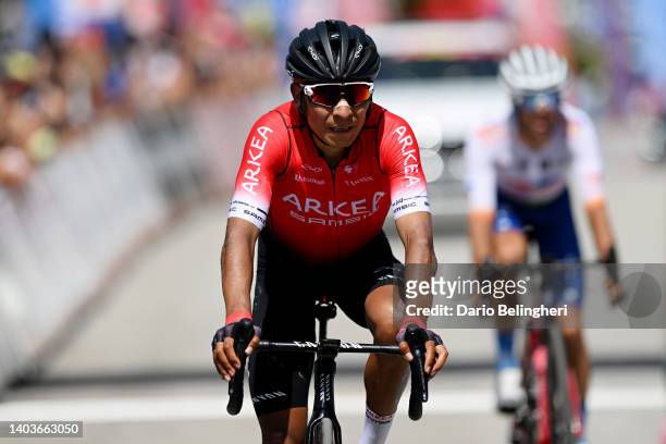 Nairo Alexander Quintana Rojas of Colombia and Team Team Arkéa - Samsic crosses the finishing line during the 46th La Route d'Occitanie - La Depeche...