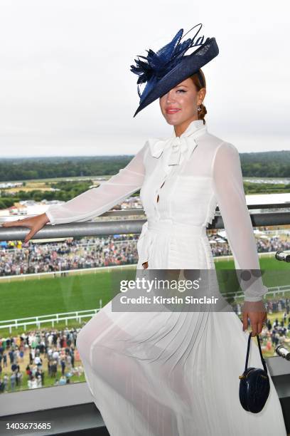 Camilla Kerslake attends Royal Ascot 2022 at Ascot Racecourse on June 18, 2022 in Ascot, England.
