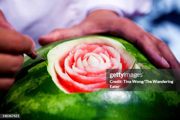 Kaffer Watermelon Carving Watermelon Photos and Premium High Res Pictures - Getty Images
