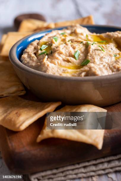 hummus - pitta bread stock pictures, royalty-free photos & images