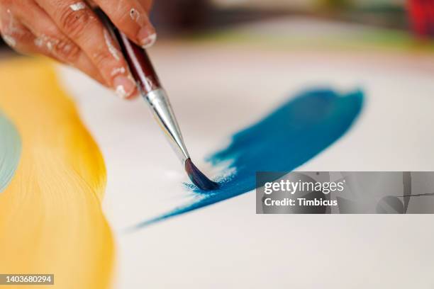 the painter hands - art room stock pictures, royalty-free photos & images
