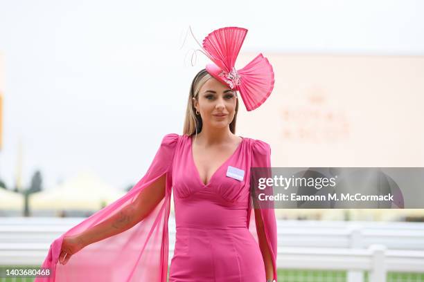 Stacey Fletcher attends Royal Ascot 2022 at Ascot Racecourse on June 18, 2022 in Ascot, England.