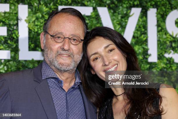 Jean Reno and wife Zofia Borucka attend The "Un Asunto Privado " Photocall as part of the 61st Monte Carlo TV Festival at the Grimaldi Forum on June...