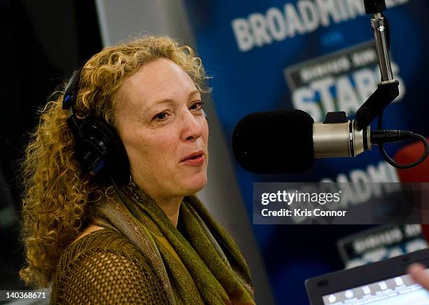 Carolee Campbell speaks on SiriusXM's "Broadminded" radio show at SiriusXM Studio on March 2, 2012 in Washington, DC.