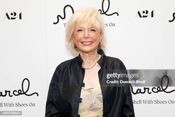 Lesley Stahl attends the premiere of "Marcel The Shell With Shoes On" at the Whitby Hotel on June 18, 2022 in New York City.