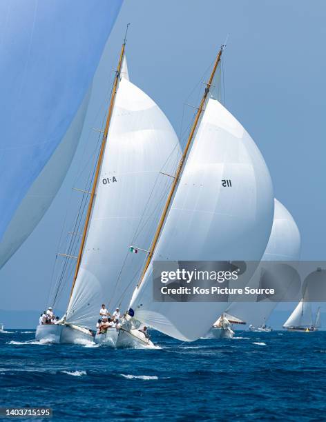 Stormy Weather and Recluta in the second race of the Argentario Sailing Week on June 17th, 2022 in Porto Santo Stefano, Italy. As the second major...