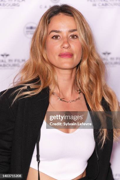 Alice David attends the closing ceremony during the 36th Cabourg Film Festival on June 18, 2022 in Cabourg, France.