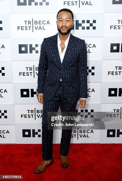 John Legend attends the "Loudmouth" Premiere during 2022 Tribeca Festival at BMCC Tribeca PAC on June 18, 2022 in New York City.