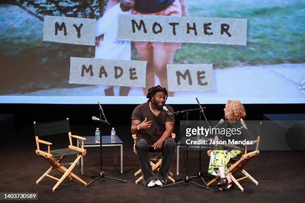 Jason Reynolds and Julie Shapiro attend Radiotopia presents "My Mother Made Me" premiere during the 2022 Tribeca Festival at SVA Theater on June 18,...