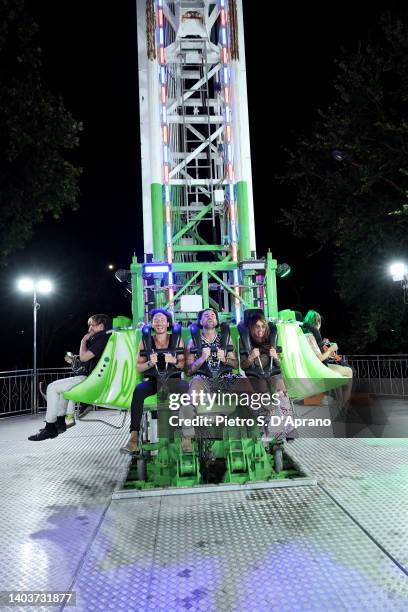 Philipp Plein and guests are seen at the presentation of the SS23 Plein Sport collection during the Milan Fashion Week S/S 2023 on June 18, 2022 in...