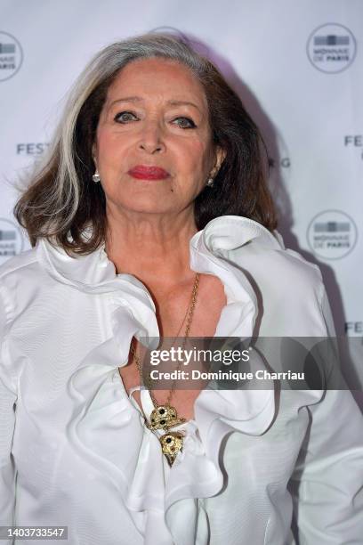 Françoise fabian attends the closing ceremony during the 36th Cabourg Film Festival on June 18, 2022 in Cabourg, France.