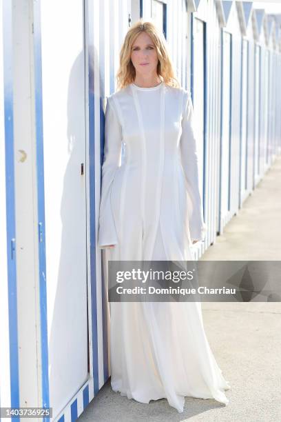 Sandrine Kiberlain attends the 36th Cabourg Film Festival - Day Four on June 18, 2022 in Cabourg, France.