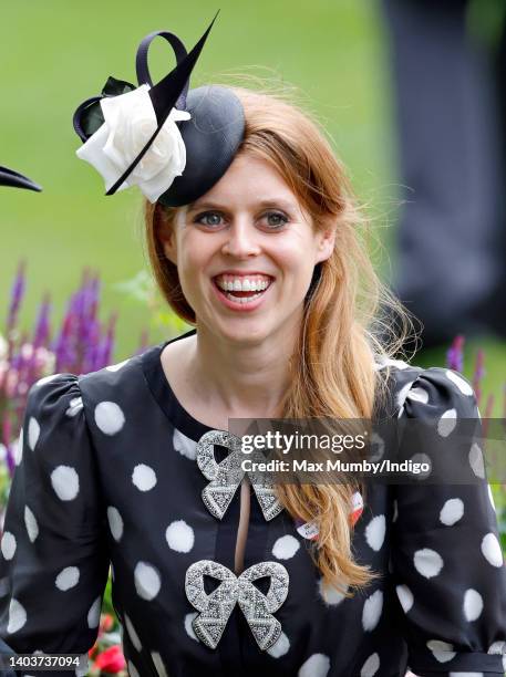 Princess Beatrice attends day 5 of Royal Ascot at Ascot Racecourse on June 18, 2022 in Ascot, England.