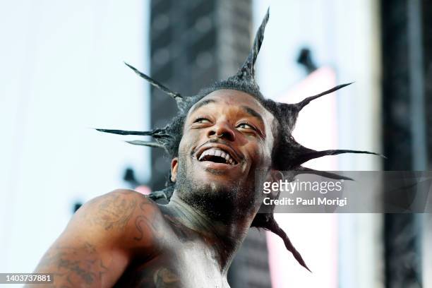 Lil Uzi Vert performs at the 2022 Something in the Water Music Festival on Independence Avenue on June 18, 2022 in Washington, DC.