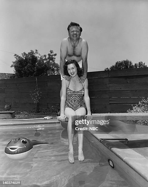 Pictured: Actress Elaine Devry and husband, Actor Mickey Rooney -- Photo by: Gerald Smith/NBCU Photo Bank