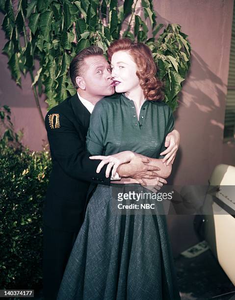 Season 1 -- Pictured: Mickey Rooney as Mickey Mulligan, wife/actress Elaine Devry -- Photo by: NBC/NBCU Photo Bank