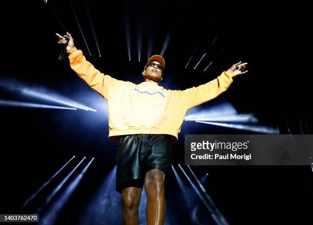 Pharrell performs at the 2022 Something in the Water Music Festival on Independence Avenue on June 18, 2022 in Washington, DC.