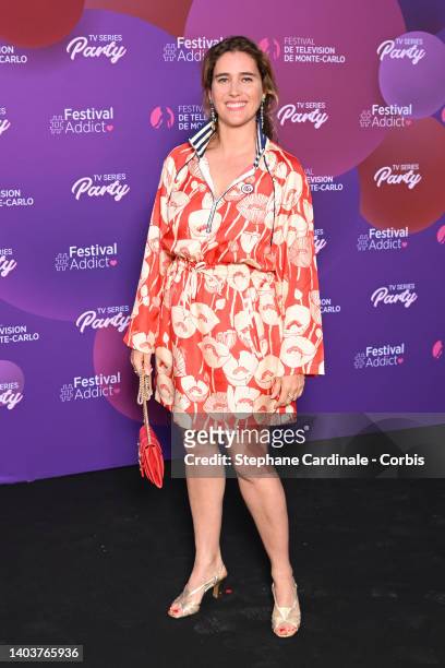 Vahina Giocante attends the Party photocall during the 61st Monte Carlo TV Festival on June 18, 2022 in Monte-Carlo, Monaco.