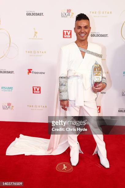 Anthony Callea attends the 62nd TV Week Logie Awards on June 19, 2022 in Gold Coast, Australia.