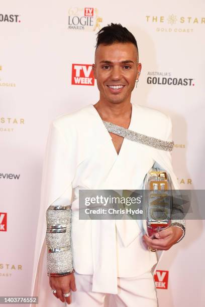 Anthony Callea attends the 62nd TV Week Logie Awards on June 19, 2022 in Gold Coast, Australia.