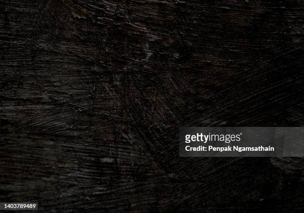 dark cement wall concrete polished textured background abstract black grey color material smooth surface - black wood material stock pictures, royalty-free photos & images