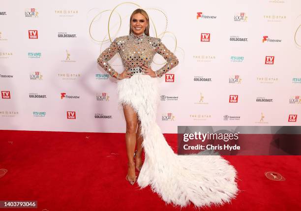 Sonia Kruger attends the 62nd TV Week Logie Awards on June 19, 2022 in Gold Coast, Australia.