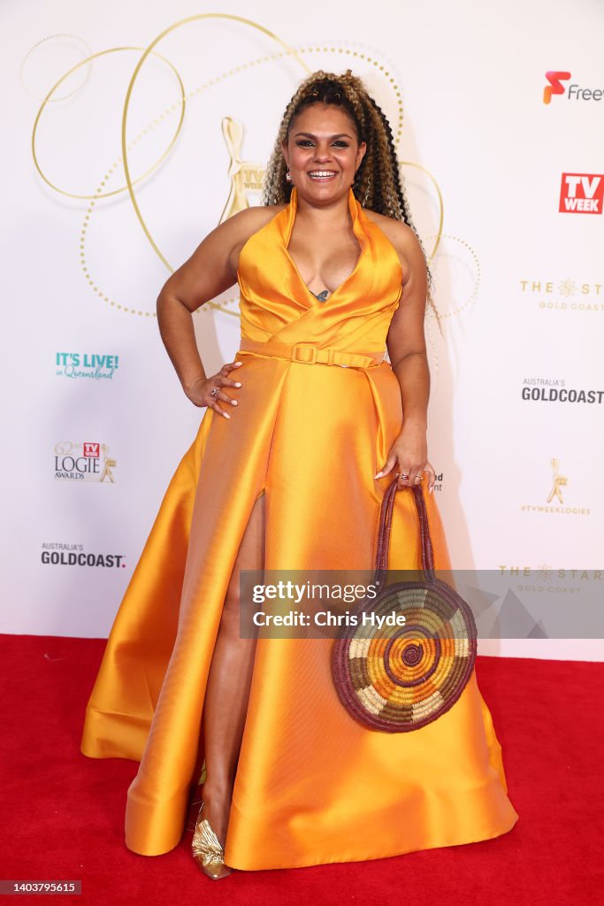 Rarriwuy Hick attends the 62nd TV Week Logie Awards on June 19, 2022