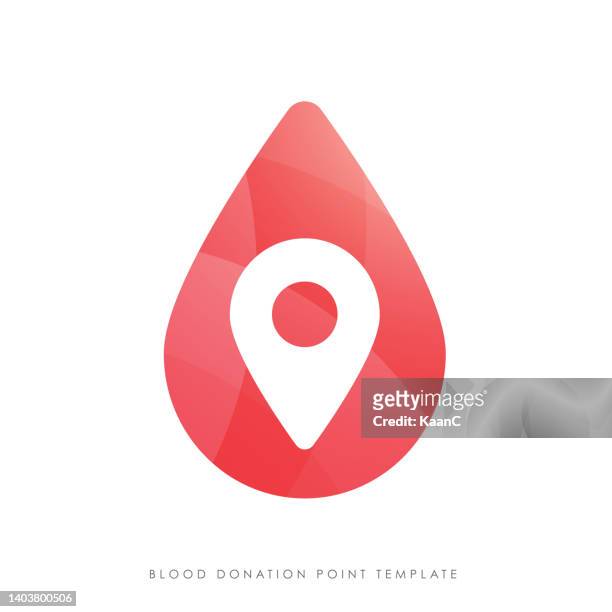 map mark with a blood drop icon stock illustration. map pin icon. icon representing location with drop of blood, place of blood donation. ideal for catalogs of institutional materials stock illustration - aids logo stock illustrations