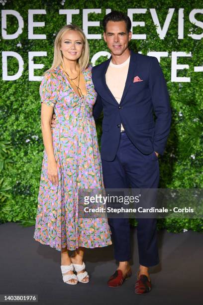 Jason Thompson and Melissa Ordway attend The "The Young And The Restless" Photocall as part of the 61st Monte Carlo TV Festival on June 19, 2022 in...
