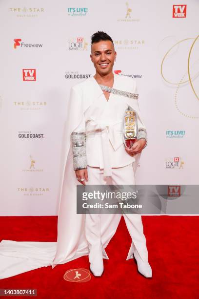 Anthony Callea attends the 62nd TV Week Logie Awards at the Gold Coast Convention and Exhibition Centre on June 19, 2022 in Gold Coast, Australia.