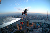 BASE Jump in Shanghai