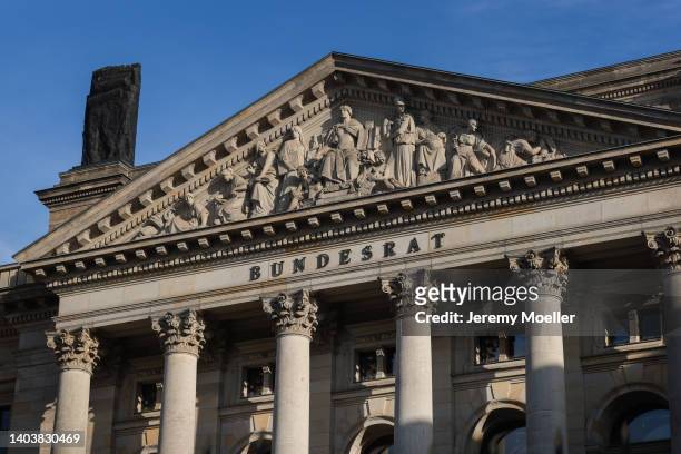The exterior of the Bundesrat photographed on June 14, 2022 in Berlin, Germany.
